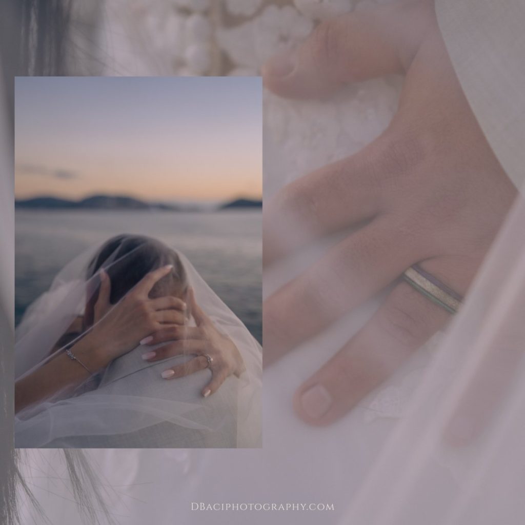 sunset wedding portraits by Cape Cod wedding Photographer, Daniel Baci