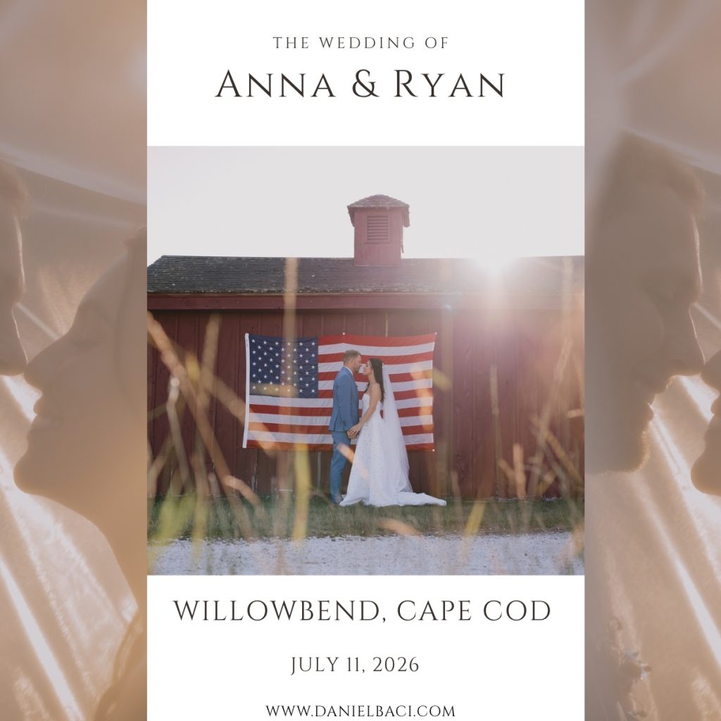 Portrait of Anna & Ryan from their Cape Cod wedding at Willowbend Country Club