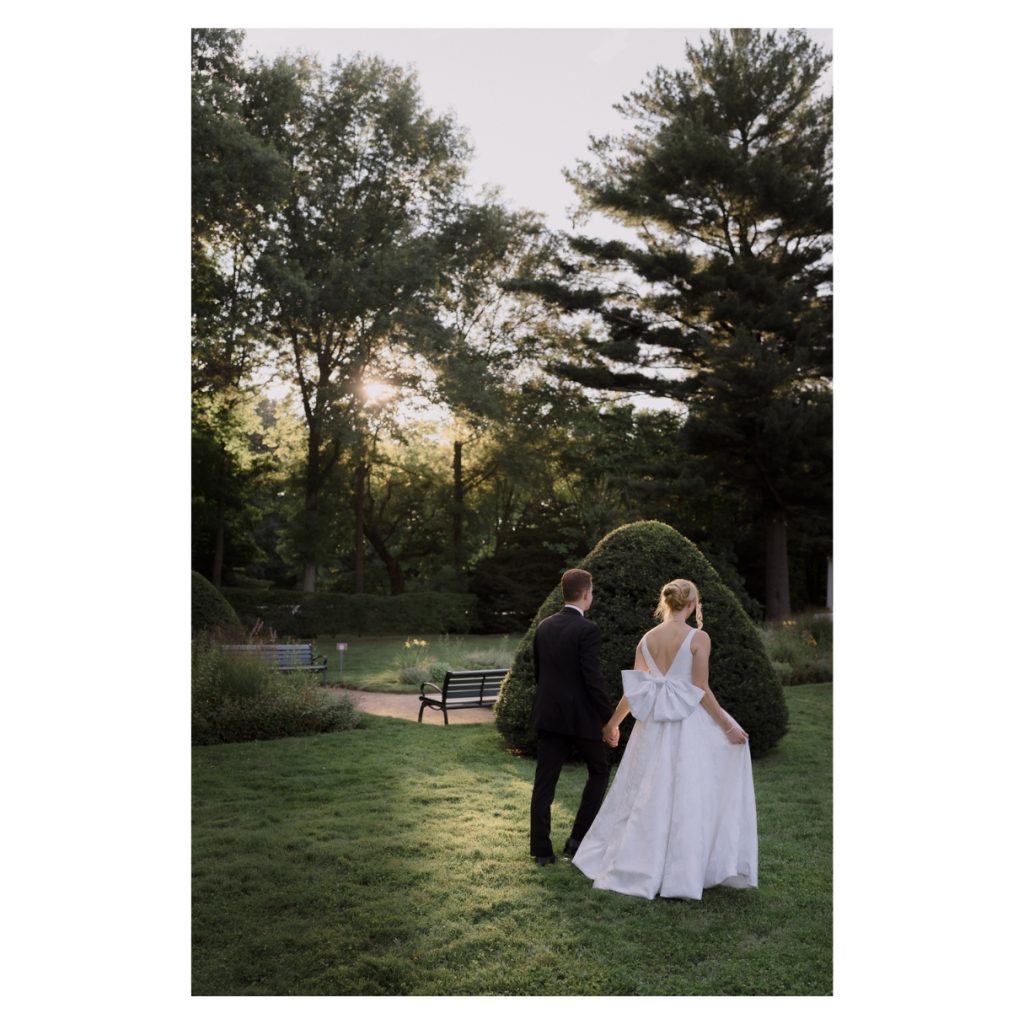 North Shore wedding photographer captures bride and grooms portrait at Glens Magna Farm wedding venue.