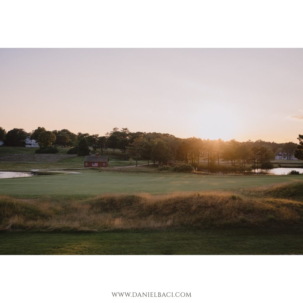 Sunset at the Willowbend Country Club.
