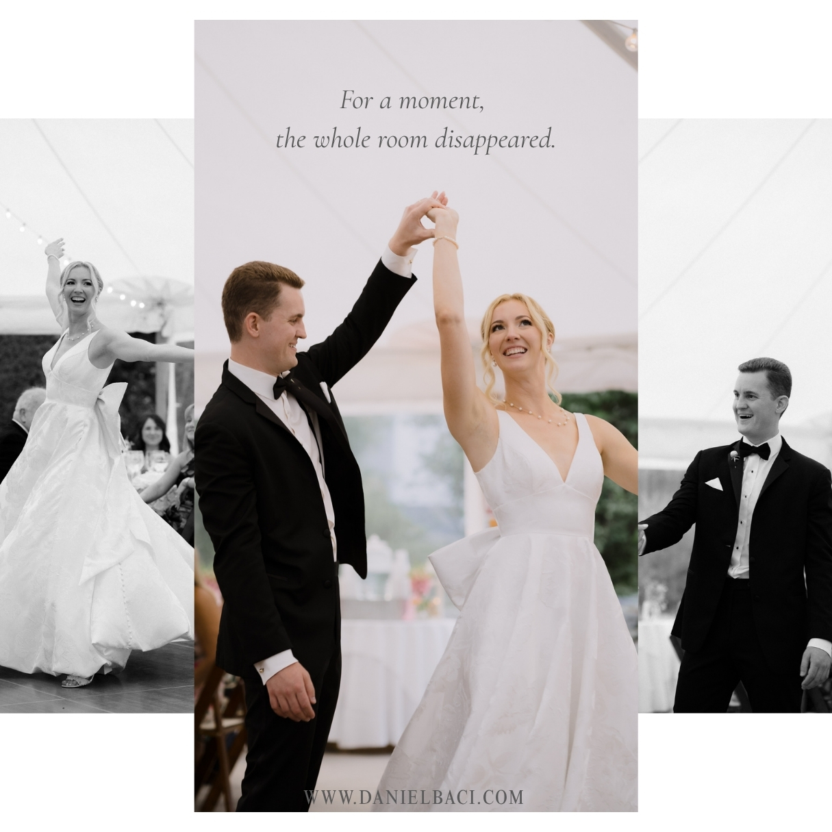 Wedding photographer in Massachusetts captures first dance at Glen Magna Farms in Danvers.
