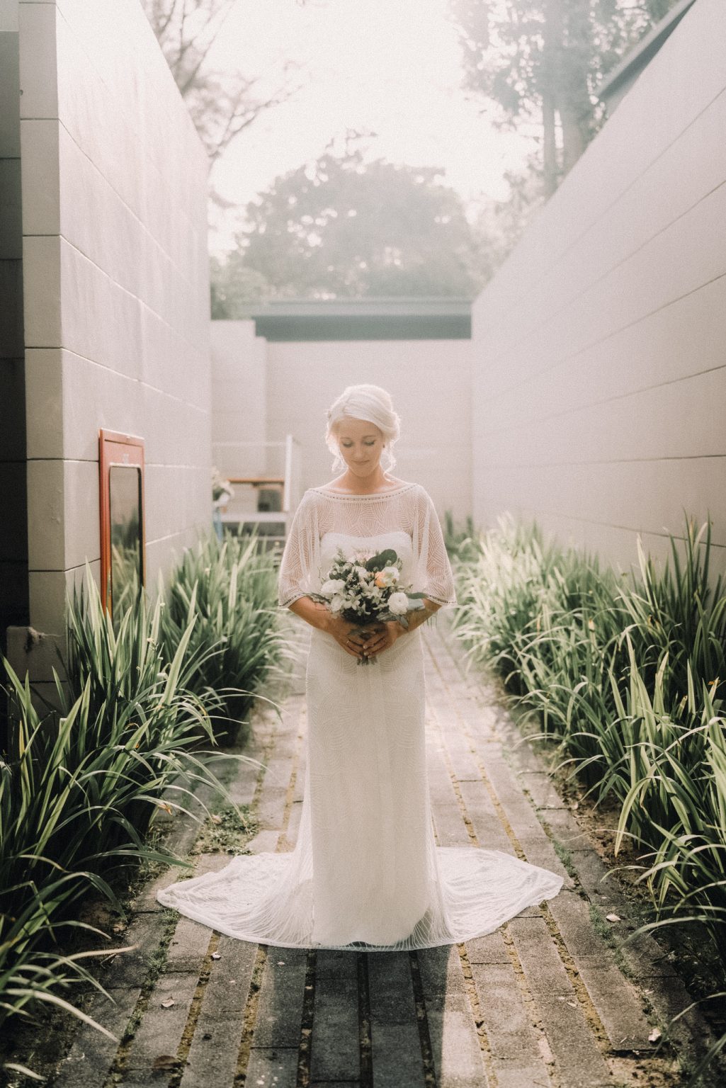 Editorial wedding portrait