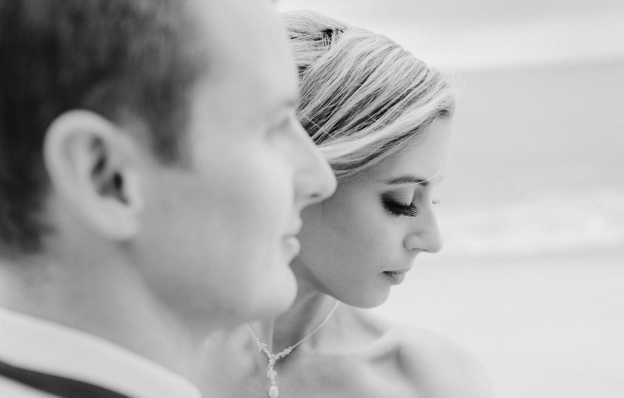 Black & white portrait of the beach, photography by Cape Cod wedding photographer